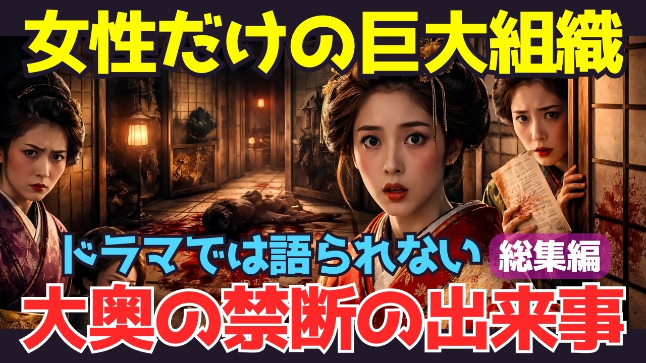 【総集編】大奥の闇…江戸城で起きた“禁断の事件”…歴史が隠した真実【歴史解説】【歴史ミステリー】【リメイク】