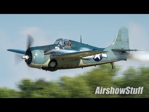 Grumman Wildcat Aerobatics - EAA AirVenture Oshkosh 2018