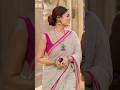 Latest Khadi Cotton Saree With Contrast Blouse Design Viral Fashion Viralreels Shorts Shortsvid