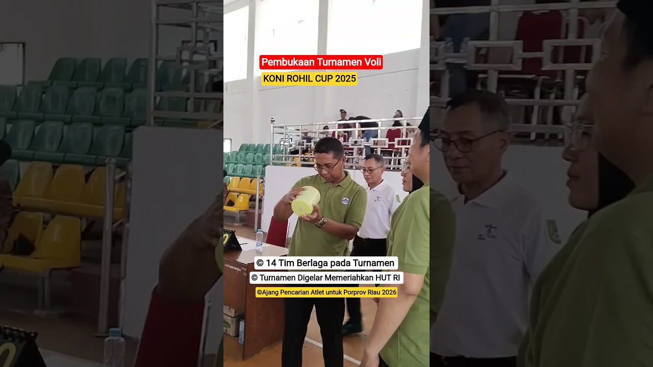 Pembukaan Turnamen Voli KONI Rohil CUP 2025 #turnamen #turnamenvoli #pbvsi