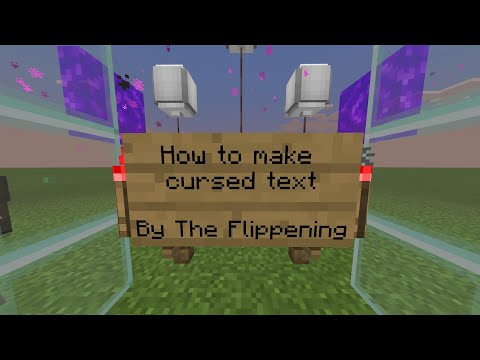 The Flippening - How to make cursed text Minecraft