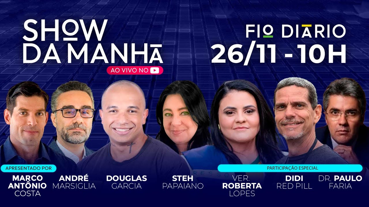 SHOW DA MANHÃ - URGENTE: BOLSONARO COMEÇA A CUMPRIR 27 ANOS DE PRISÃO  - 26/11/2025