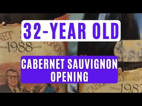 Opening my oldest bottle of red wine - a 32 year old Cabernet Sauvignon