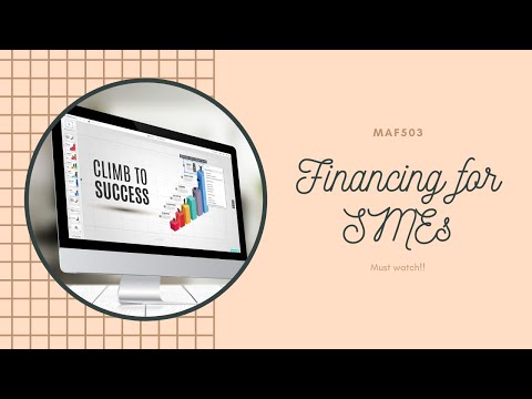 Finance for Small and Medium Sized Entities (SMEs) - MAF503