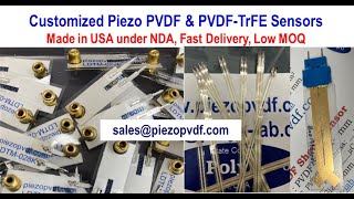 Electrical Connectors to PolyK Flexible Piezo PVDF and PVDF-TrFE Sensors, Actuators, Transducers