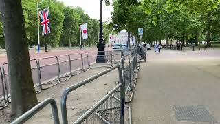 Japanese national flags on The Mall (Buckingham Palace) #1 バッキンガム宮殿 【ロンドン在住日本人】 その1