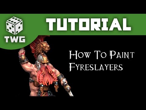 Games Workshop Tutorial: How To Paint Age of Sigmar Fyreslayers