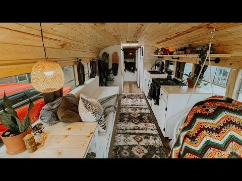 THE BEST BUS CONVERSION I HAVE EVER SEEN  // Family Size with THREE Bedrooms & Huge Bathroom 🚌
