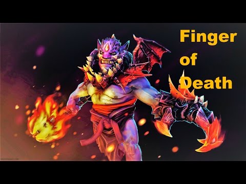 Dota 2 Rampage Lion -5 Finger of Death​ and RP Magnus