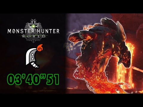 MHW | Lavasioth 03'40"51 Great Sword Solo