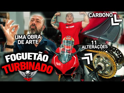 FABIO GIGA FICOU ASSUSTADO COM A NOVA DUCATI PERSONALIZADA