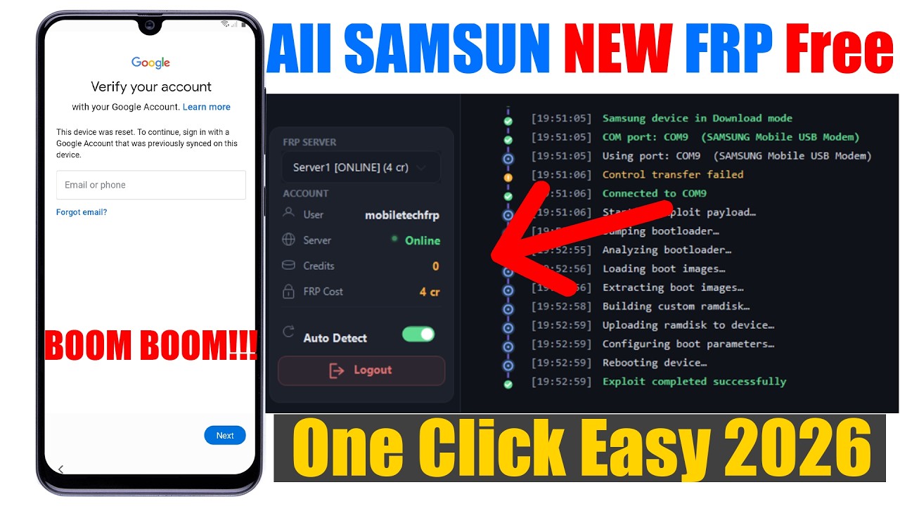 All samsung FRP Bypass 2026 Fix All problem old method | remove Google account samsung | FRP Unlock