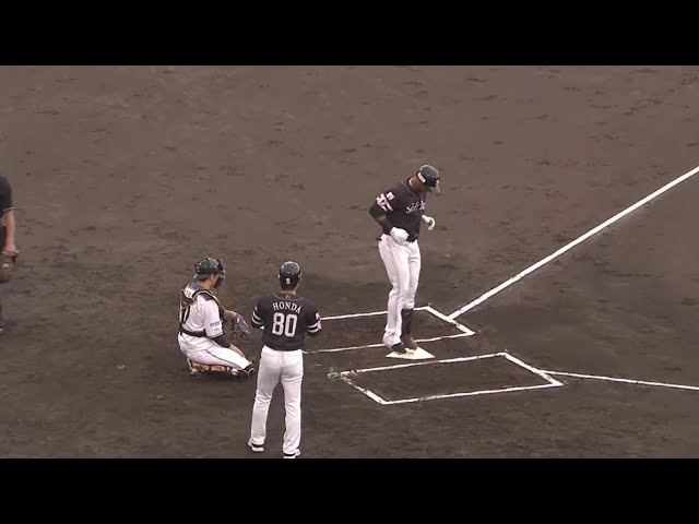 【6回表】反撃の一発!! ホークス・グラシアルのスタンド上段に飛び込むホームラン!! 2019/9/16 F-H