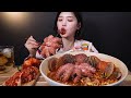 ENG SUB Octopus Ramen Mukbang ASMR Korean Eating Show