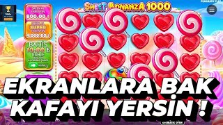 🎁 SLOT OYUNLARI 🍭 SWEET BONANZA 1000 EKRANLARA BAK KAFAYI YERSİN #sweetbonanzamaxwin #slot #casino
