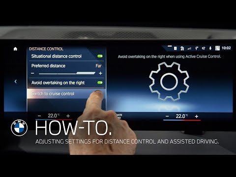 Adjusting Settings for Distance Control and Assisted Driving | BMW How-To