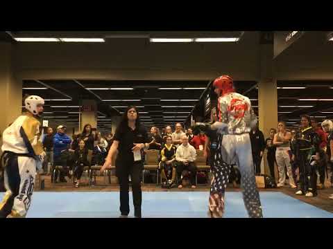 Kitana Everett vs Morgan Plowden - Teams AKA Warrior Cup -  Sport Karate Tournament
