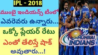 Ipl 2018 Mumbai indians team | mumbai indians team players price in ipl 2018 | mi players list