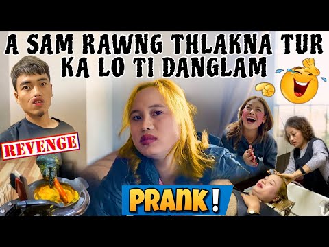 KAN NU SAM A ENG VEK😱PRANK🤣KA CHE NA DEUH MAH2.,MAHSE A LA HRE LO😄