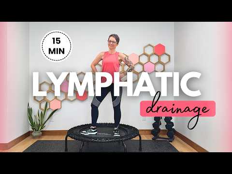 15 Minute Lymphatic Drainage Rebounder Workout | Gentle + No Jumping thumbnail