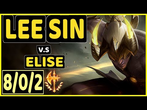 TAY (LEE SIN) vs ELISE - 8/0/2 KDA JUNGLE GAMEPLAY - BR Ranked GRANDMASTER