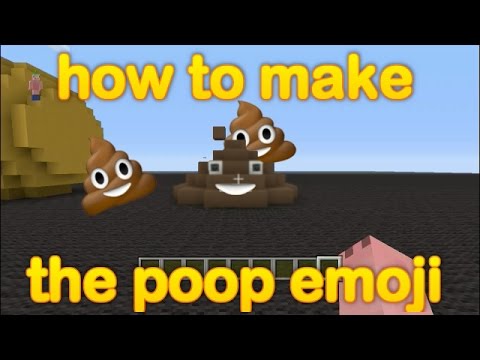 Manx Ninja Pig - Minecraft - how to make to the Poop Emoji (Statue)
