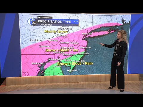 2026 Winter Weather Forecast: Latest track on snow, ice and rain storm along East Coast