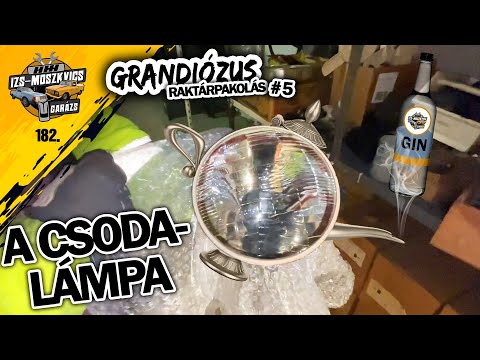 Garázs videó 182. - grandiózus raktárkészlet és a csoda lámpa