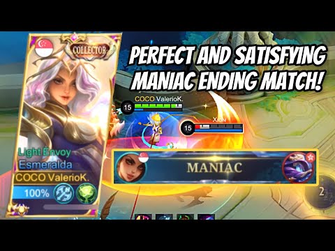 PERFECT AND SATISFYING MANIAC ENDING MATCH!! - Bad Start TO GOOD ENDING! - ESMERALDA GAMEPLAY - MLBB
