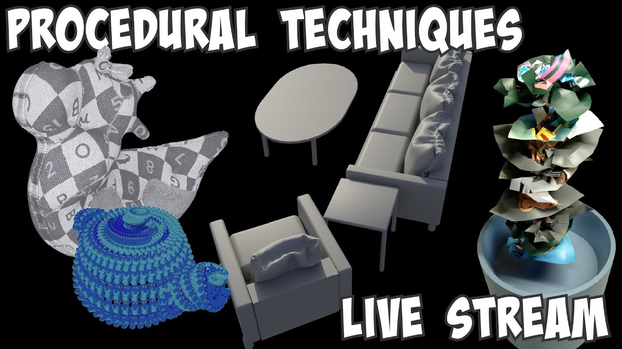 Pop Up Live Stream on Procedural Techniques