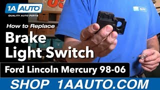 How to Replace Brake Light Switch 98-99 Ford Explorer