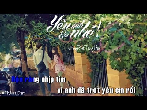 「Lyrics Video」Karaoke Yêu Anh Em Nhé - HuyR ft Tùng Viu