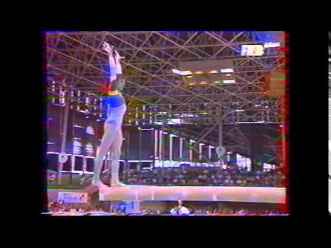 Vanda HADAREAN (ROM) beam - 1992 Europeans Nantes EF