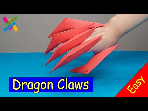 How to fold CLAWS | DIY Origami | How to make paper claws easy | Fold Tutorial