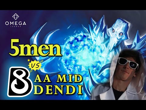 DENDI B8 vs 5Men HIGHLIGHTS! - OMEGA League DOTA 2
