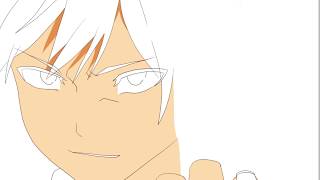 僕のヒーローアカデミアの轟を描いてみた！【SAI】