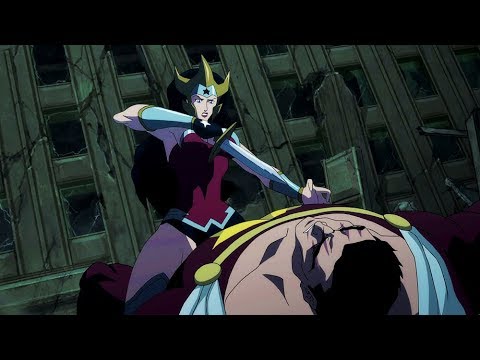 Wonder Woman kills Aquaman | Justice League: The Flashpoint Paradox