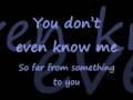 Water in my hand lyrics- Scars of life 