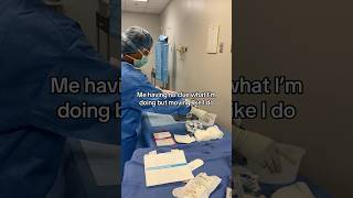 They say confidence is key right? 😂 - surgical tech student