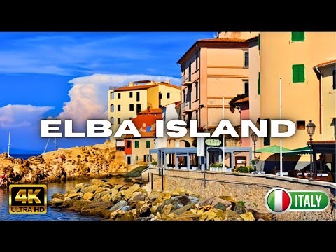 [4K] Walking Tour of Italy - PORT OF MARCIANA MARINA -  Elba Island 2023 - Tour of Isola D'Elba