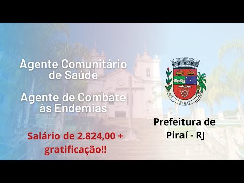 Prefeitura de Piraí - RJ - Agente Comunitário de Saúde e Agente de Combate às Endemias - banca IBAM