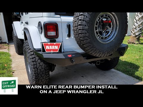 WARN Elite Rear Bumper Install on a 2023 Jeep Wrangler JL Rubicon