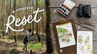 A Creative Reset in Nature 🌱 camp, hike, paint vlog | Abbey Sy