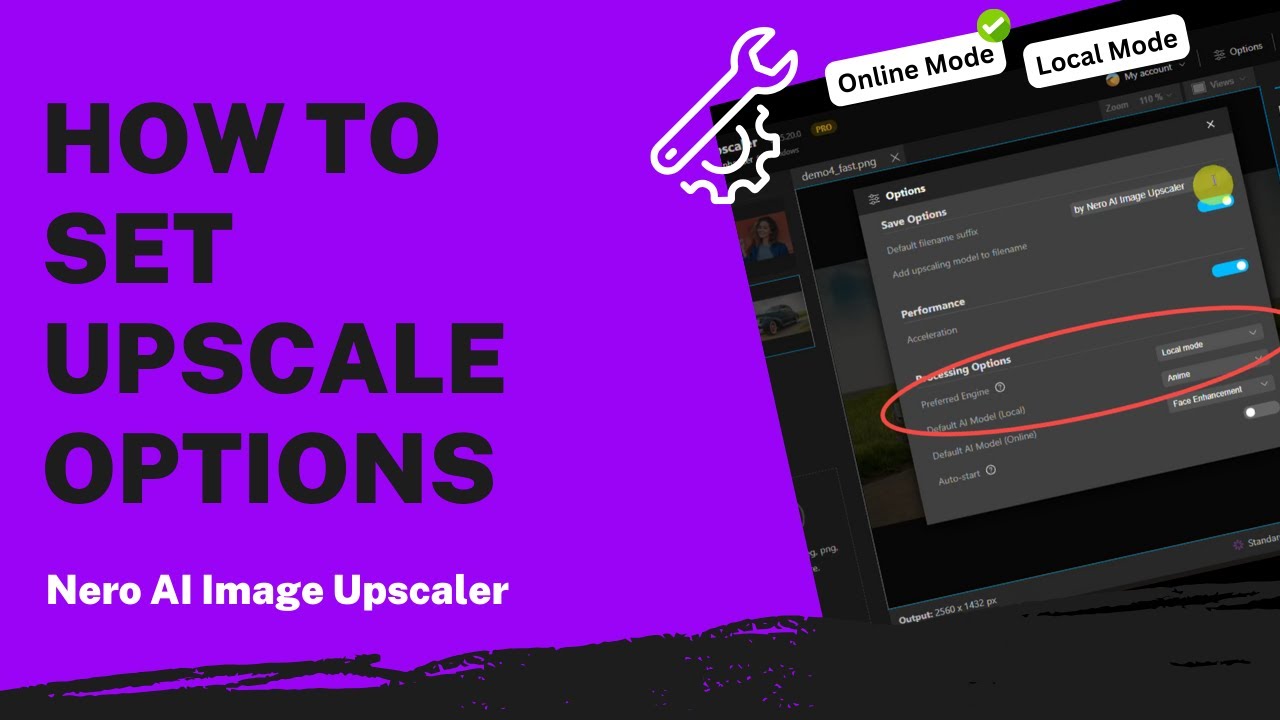 How to Set Upscale Options | Nero AI Image Upscaler Tutorial