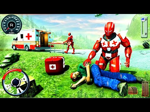 Ambulance Robot Transformation Game 2020 - US Army Hero Doctor Rescue - Android GamePlay