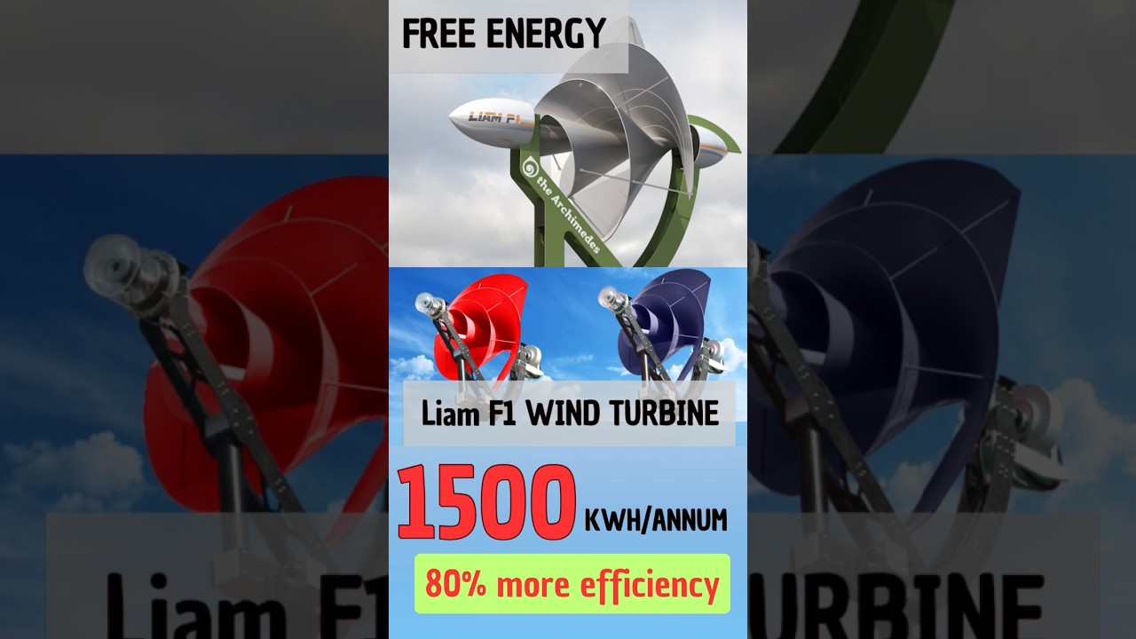 Liam F1 Urban Wind Turbine #windenergy #renewableenergy #windturbine