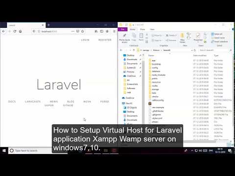Setup Virtual Host for laravel project in xampp, wamp server on windows 7/10