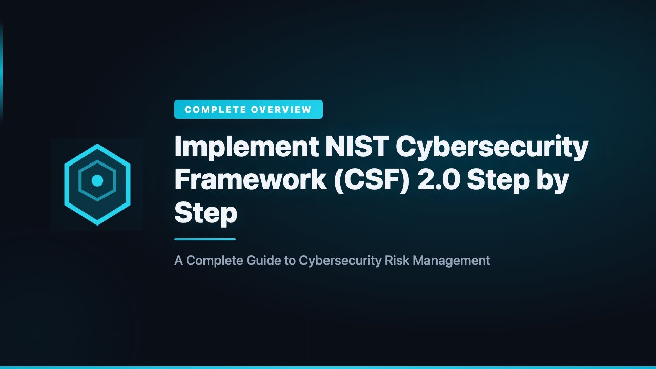 NIST Cybersecurity Framework 2.0 — Complete Overview