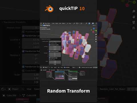 How to Random Transform objects in Blender?