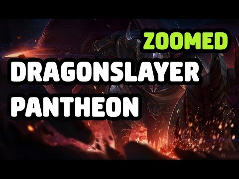 DRAGONSLAYER PANTHEON SKIN ZOOMED SPOTLIGHT - LEAGUE OF LEGENDS